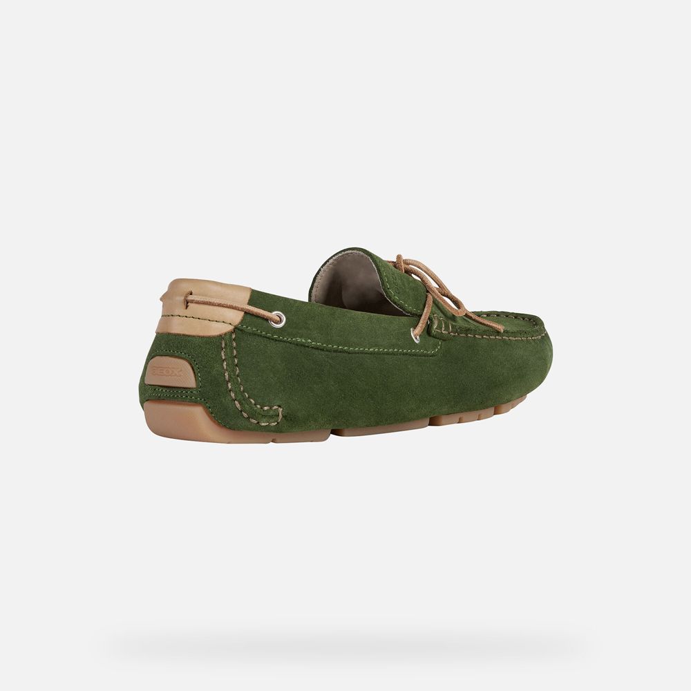 Geox Loafers Green Melbourne - Geox Mens Shoes - NQGZMV842